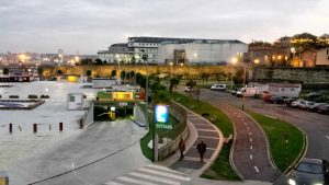 Parking Marina Coruña - Entrada